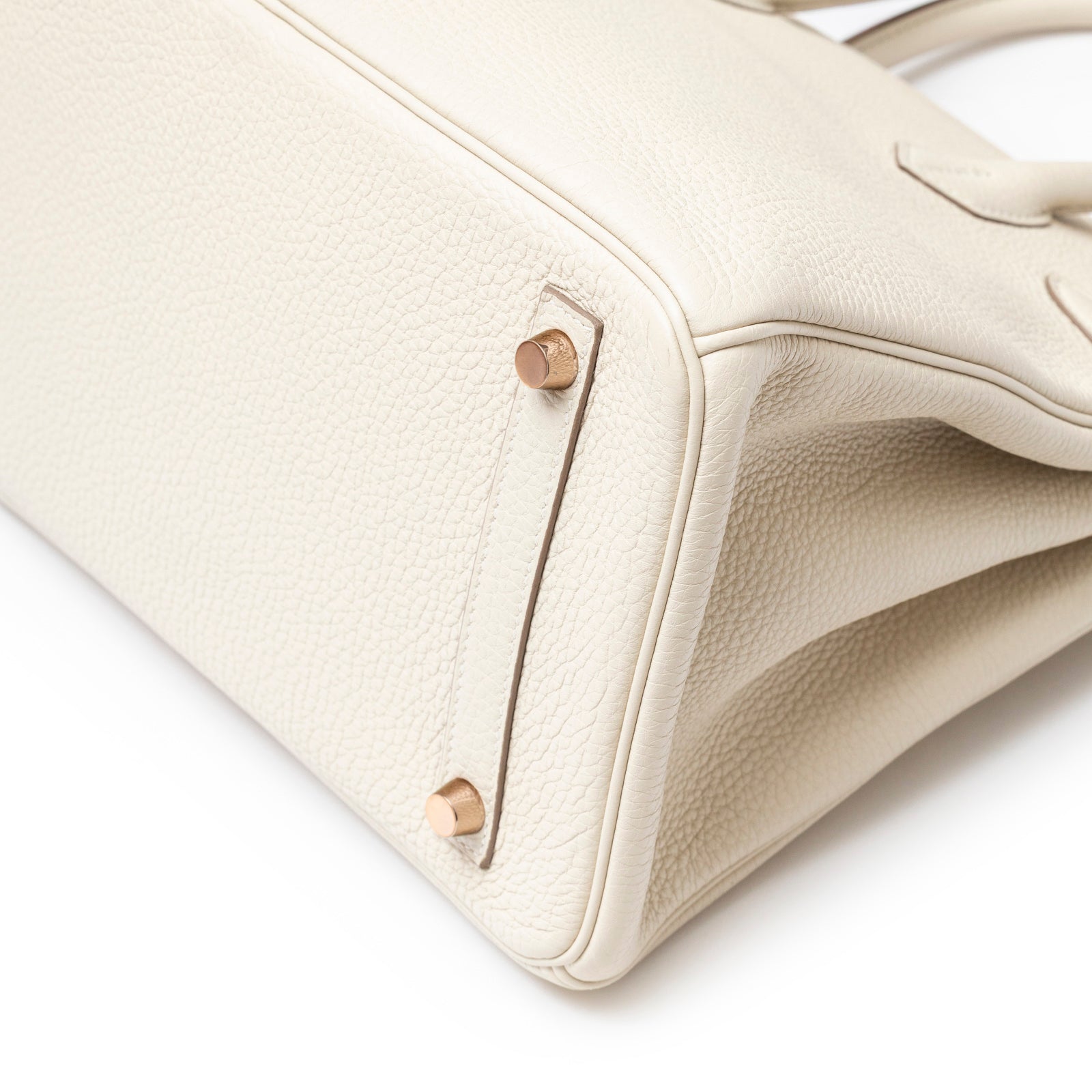 Hermès Birkin 30 Craie Togo Rose Gold Hardware