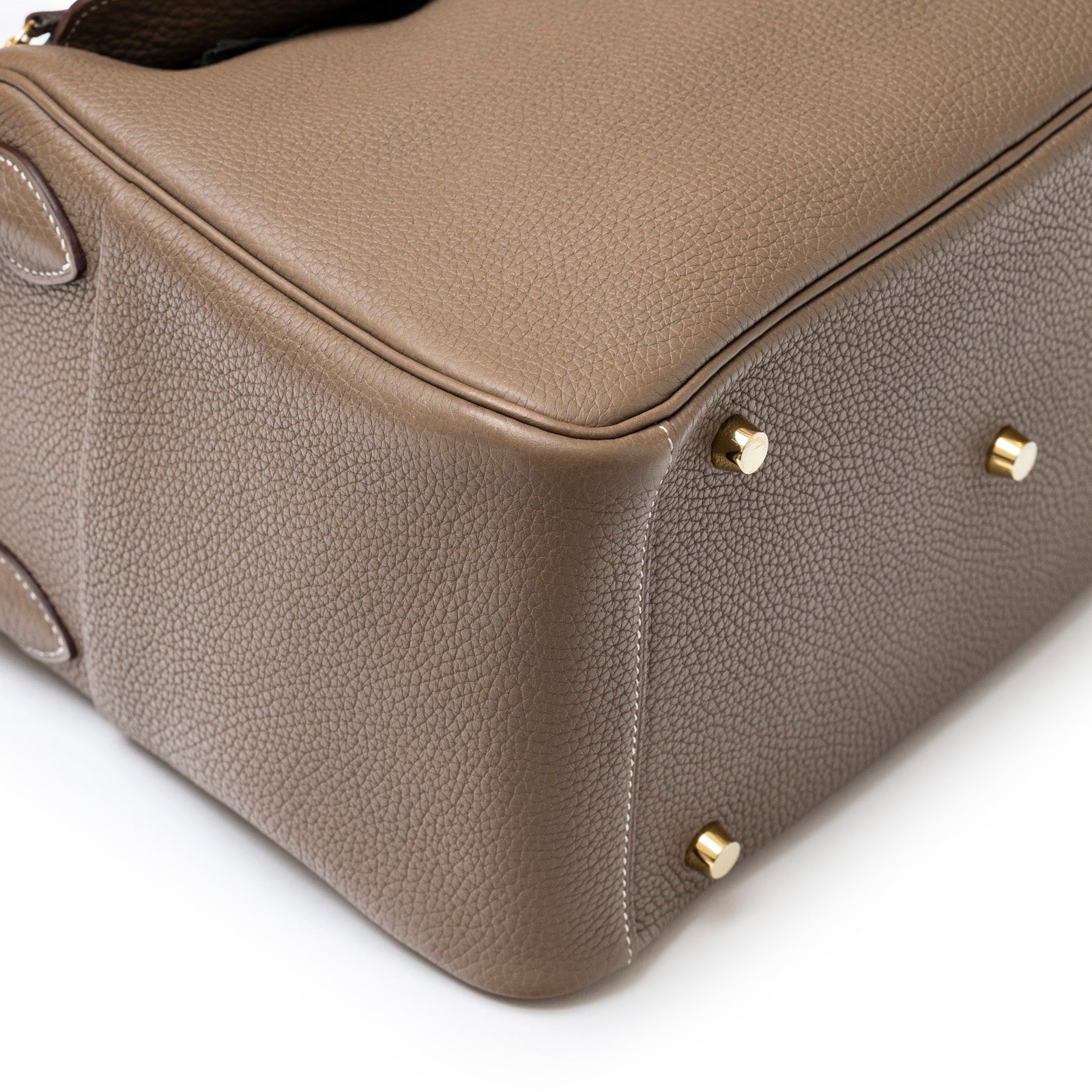 Hermès Lindy 30 Etoupe Clemence Gold Hardware