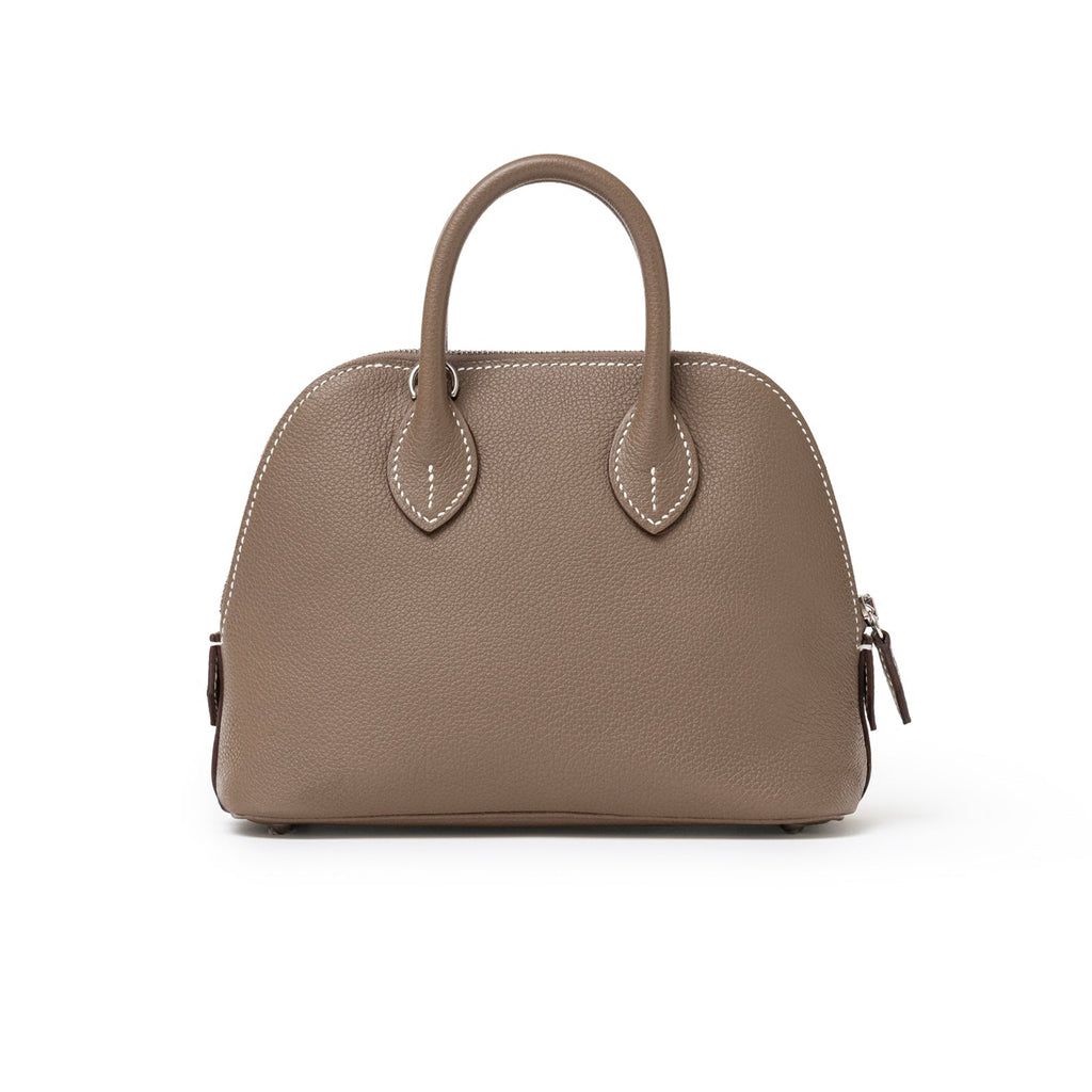 Hermès 1923 Bolide Mini Etoupe Evercolor Palladium Hardware