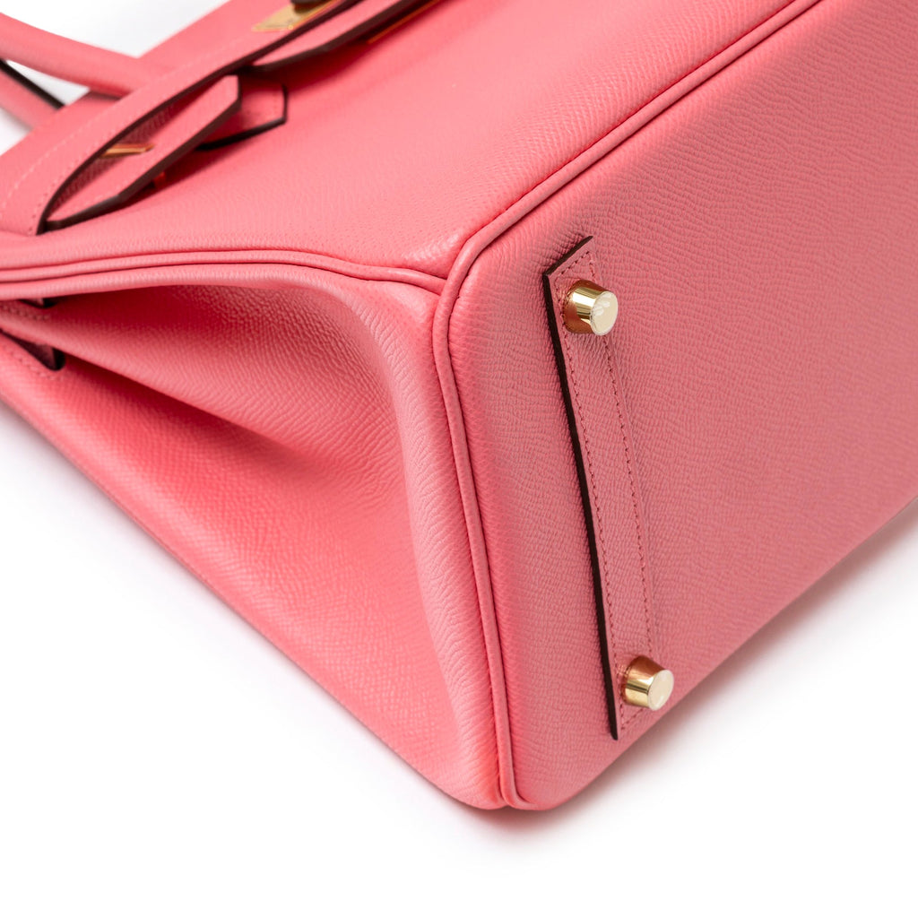 Hermès Special Order HSS Horseshoe Birkin 30 Rose Azalee Epsom Gold Hardware