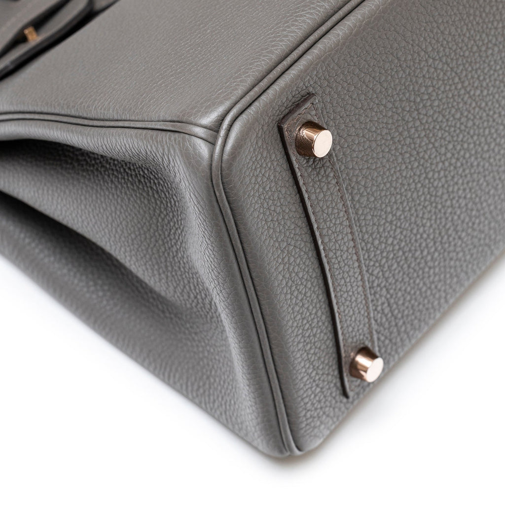 Hermès Birkin 30 Etain Togo Rose Gold Hardware
