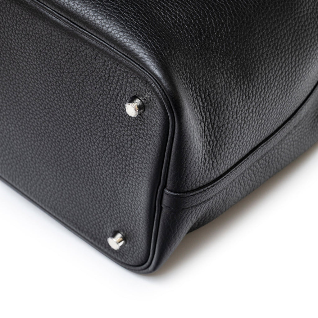 Hermès Picotin 22 Black Clemence Palladium Hardware