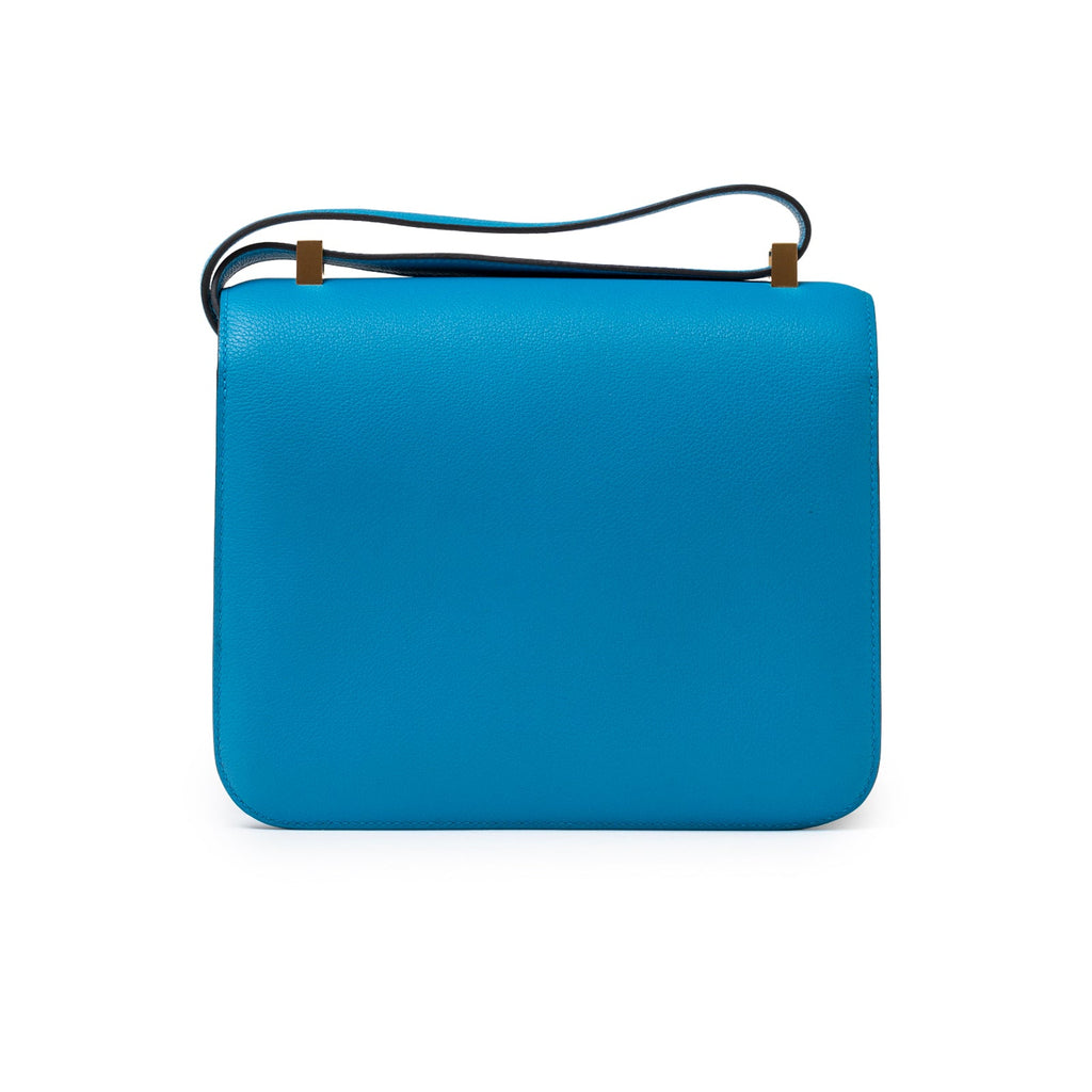 Hermès Constance 24 Blue Zanzibar Evercolor Gold Hardware