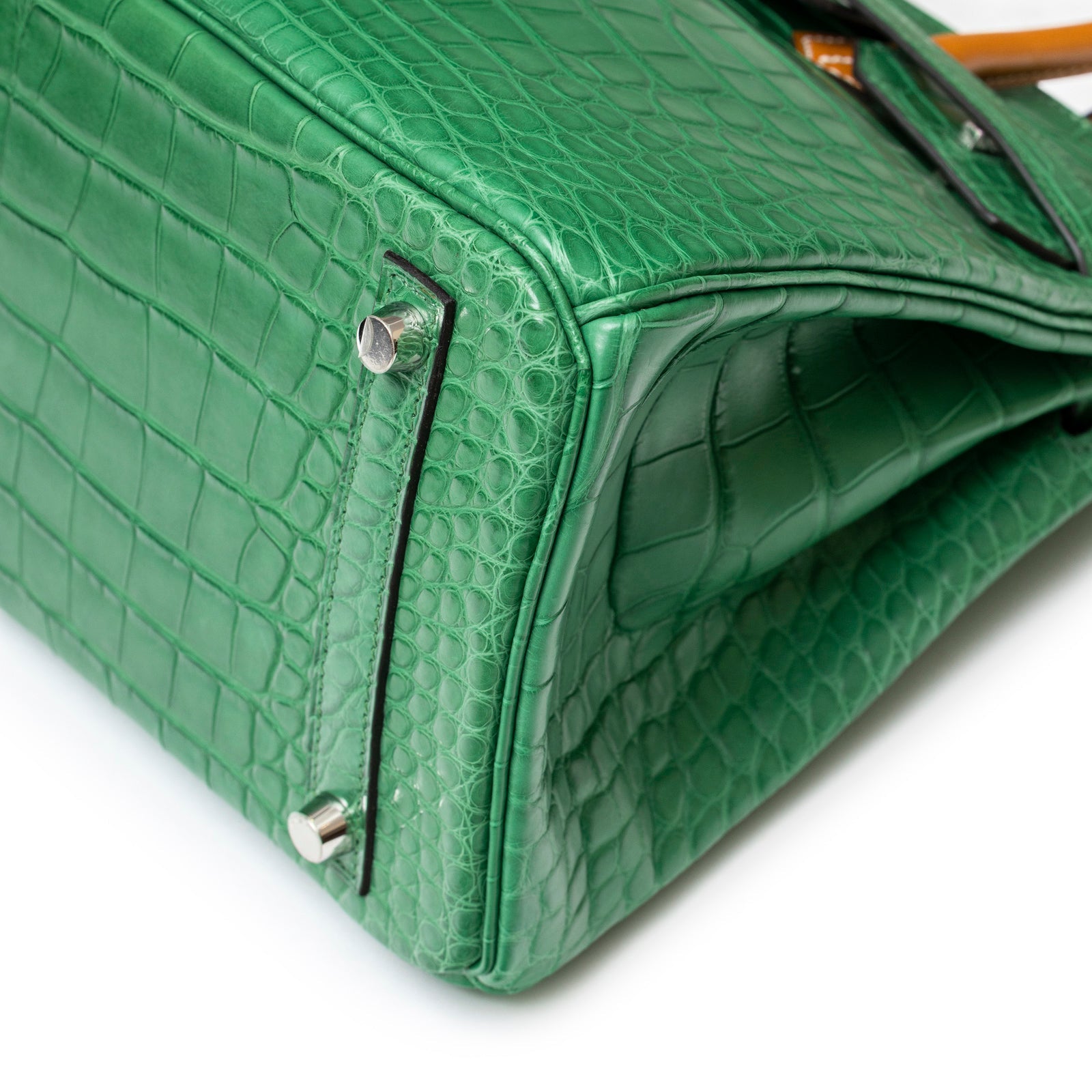 Hermès Birkin 30 Touch Cactus/Naturel-Sable Matte Alligator Palladium Hardware