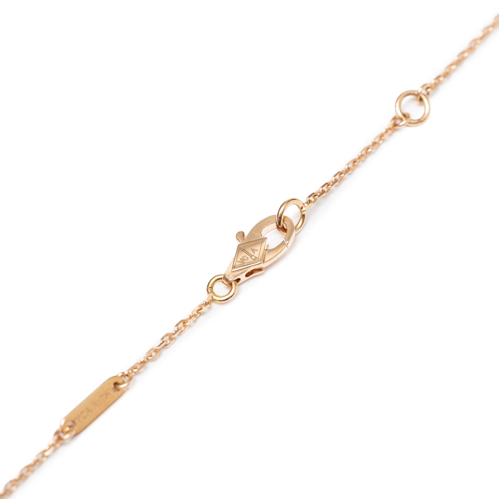 Van Cleef & Arpels Sweet Alhambra Pendant 18K Rose Gold/Carnelian