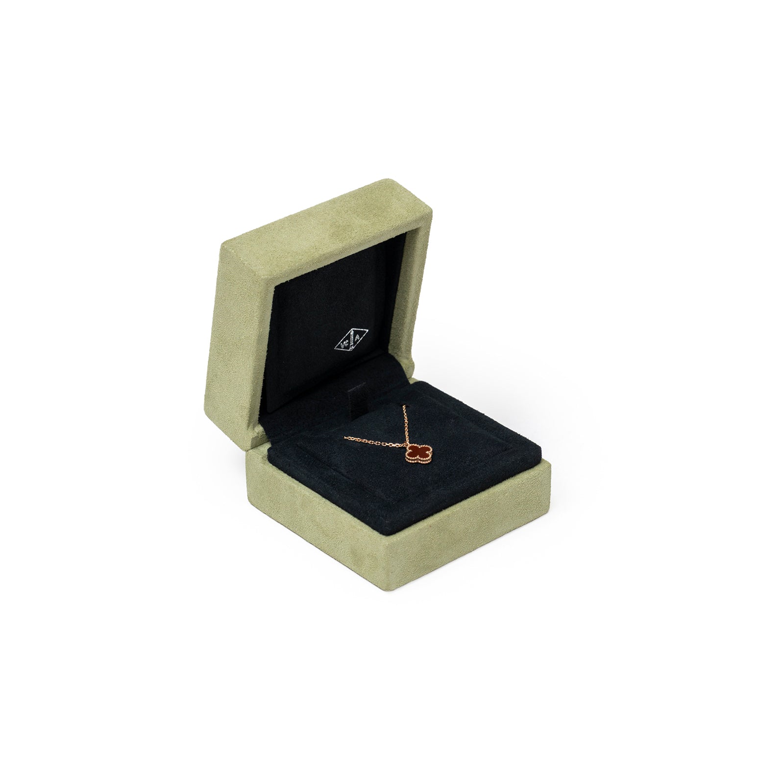 Van Cleef & Arpels Sweet Alhambra Pendant 18K Rose Gold/Carnelian