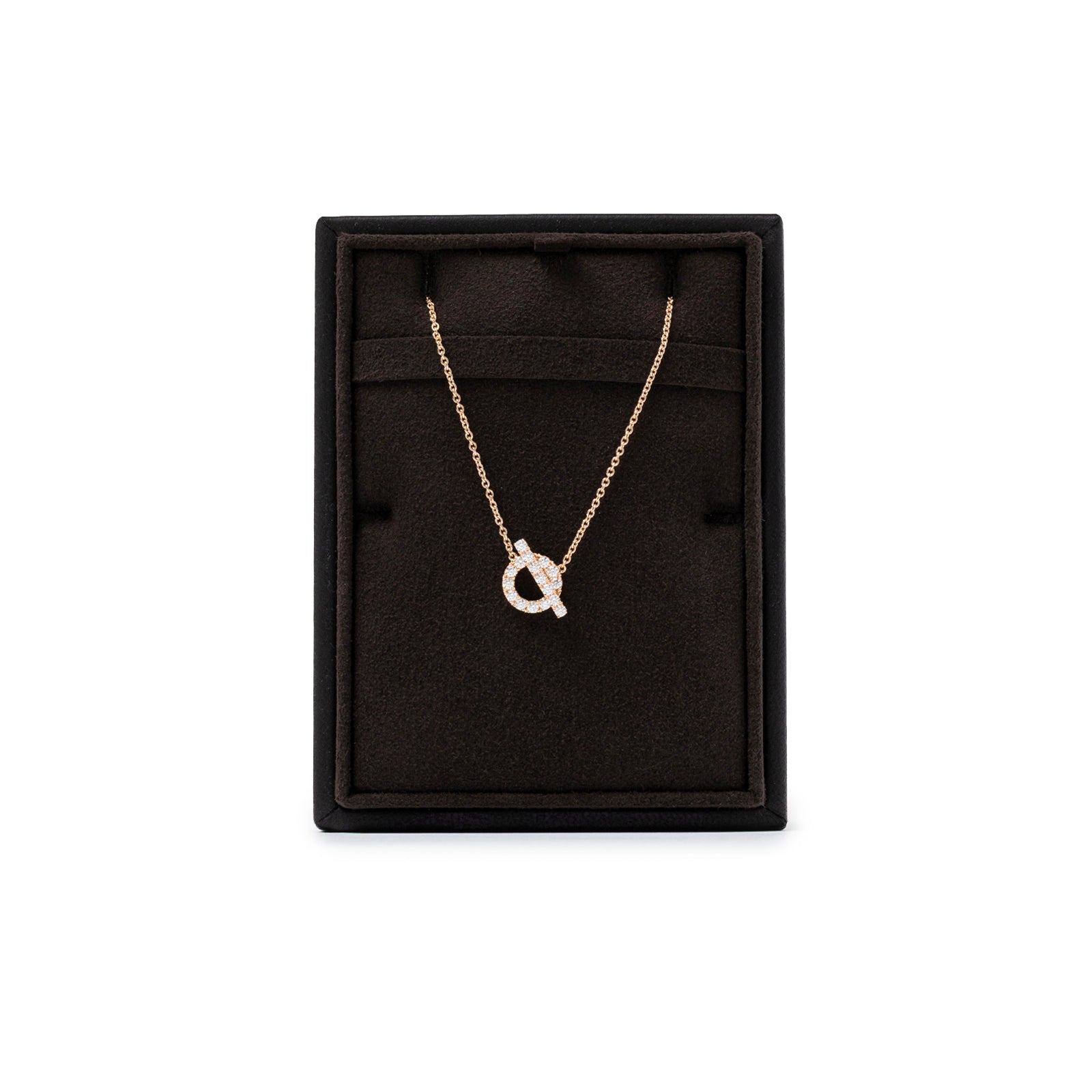 Hermès Finesse Pendant Diamonds and 18k Rose Gold