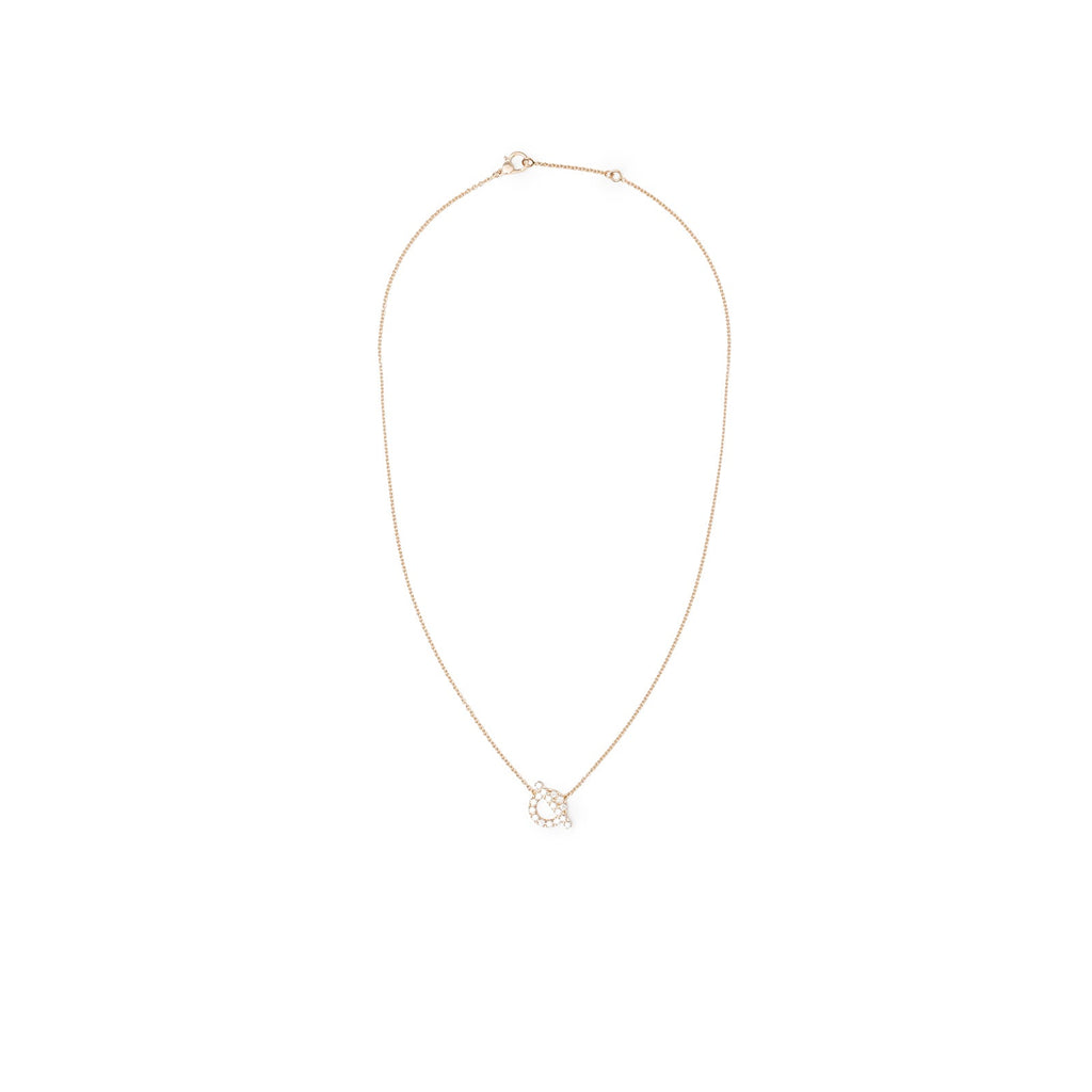 Hermès Finesse Pendant Diamonds and 18k Rose Gold