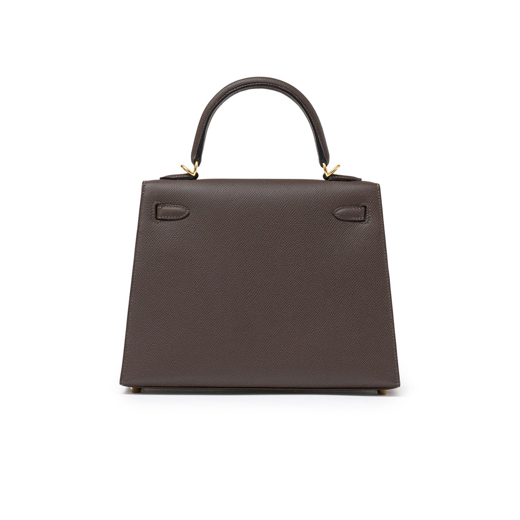 Hermès Kelly 25 Sellier Ecore Epsom Gold Hardware