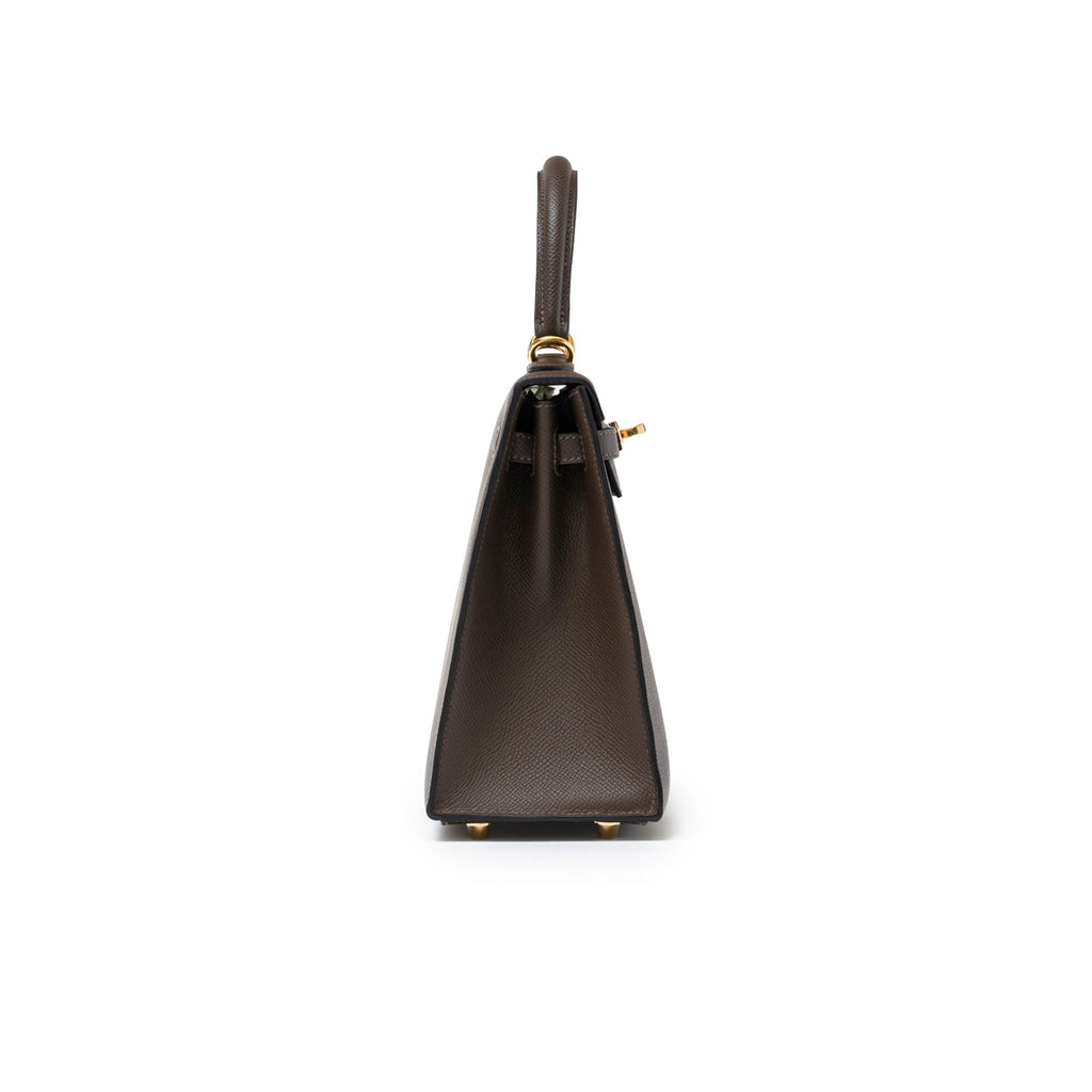 Hermès Kelly 25 Sellier Ecore Epsom Gold Hardware