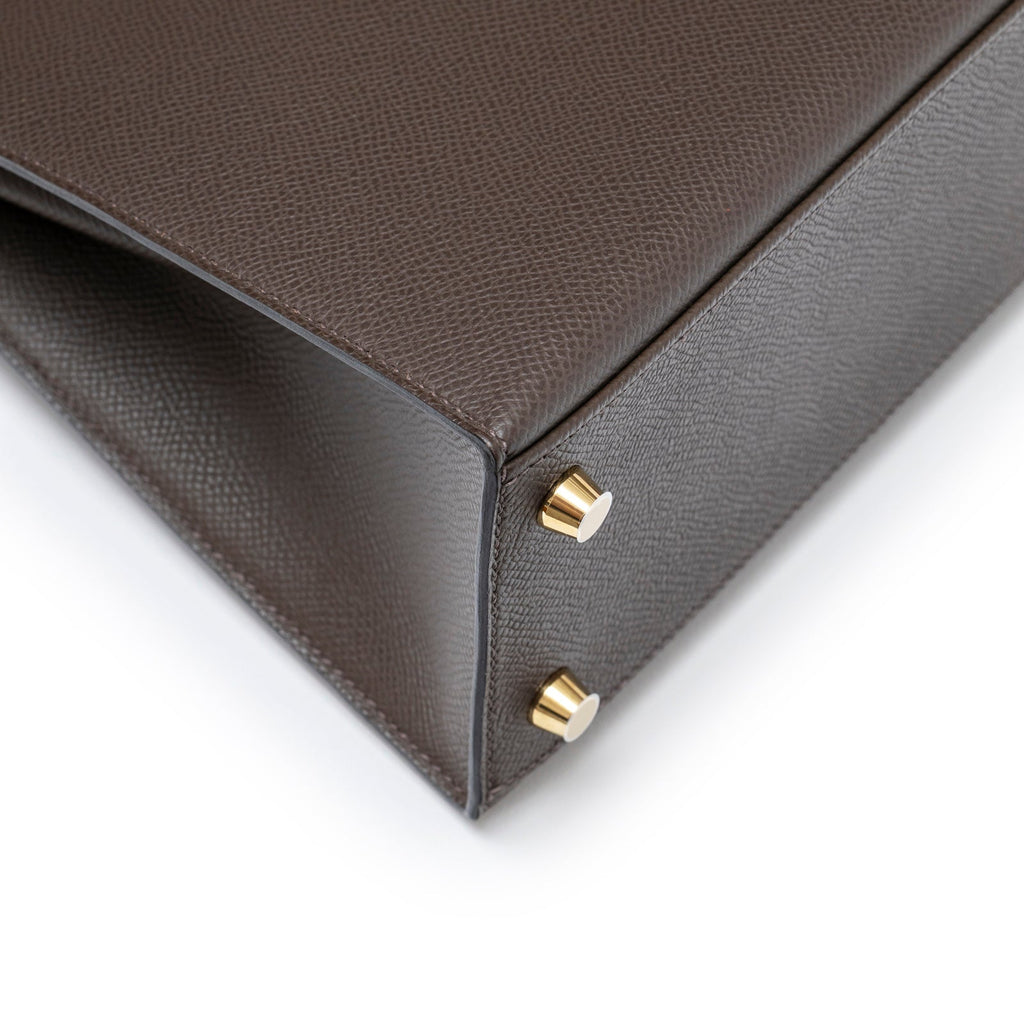 Hermès Kelly 25 Sellier Ecore Epsom Gold Hardware