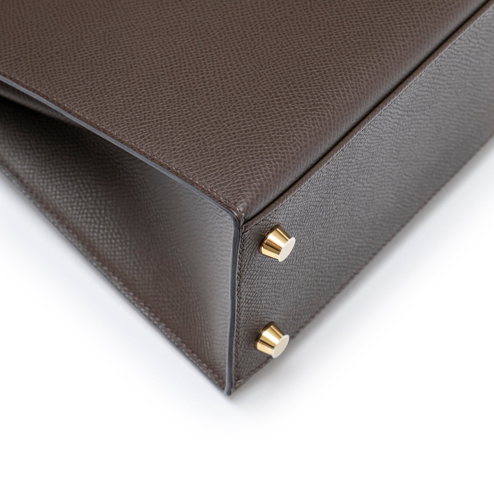 Hermès Kelly 25 Sellier Ecore Epsom Gold Hardware