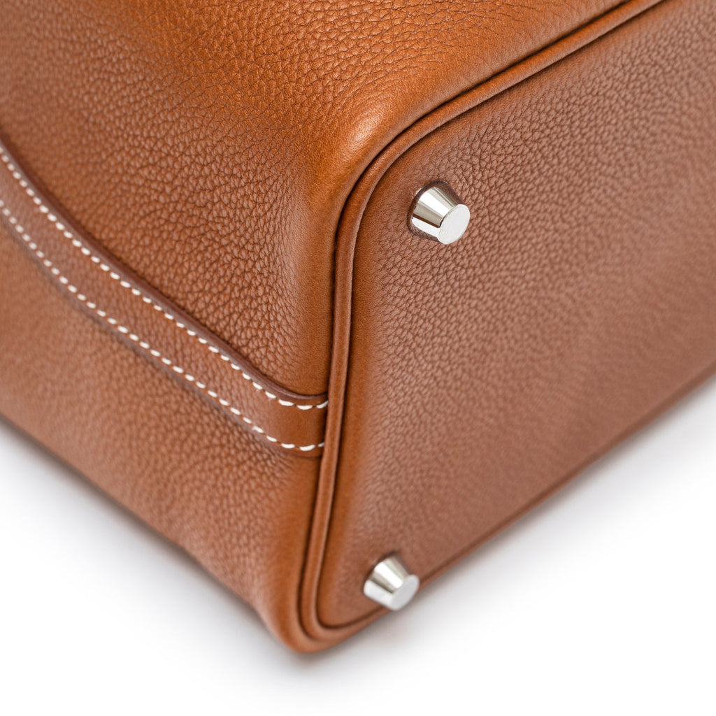 Hermès Picotin 18 Fauve Barenia Faubourg Palladium Hardware