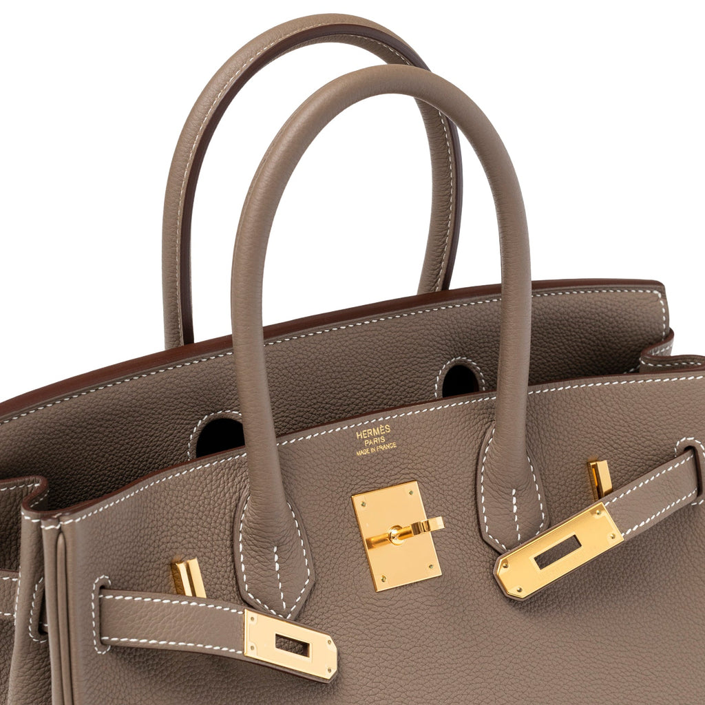 Hermès Birkin 30 Etoupe Togo Gold Hardware