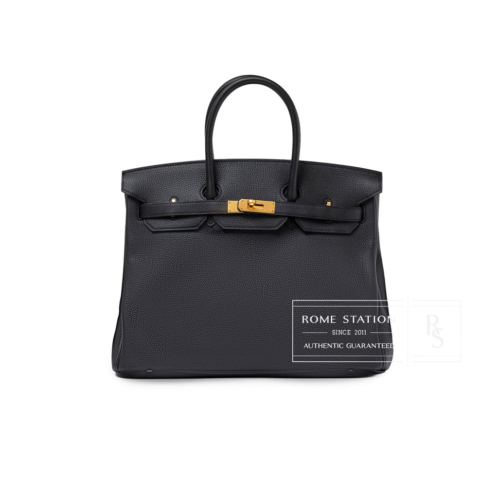 Hermès Birkin 35 Black Togo Gold Hardware