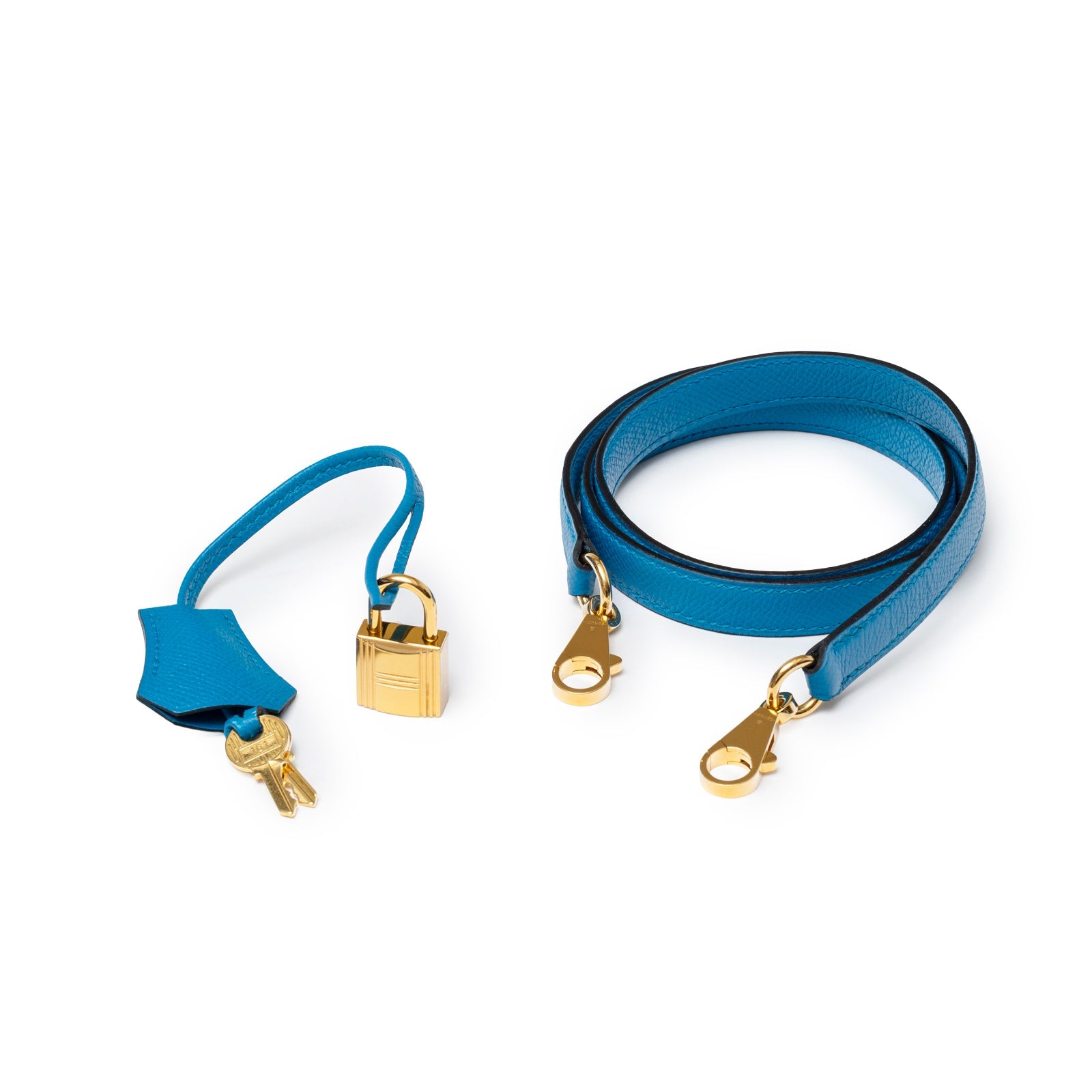 Hermès Kelly Sellier 28 Blue Zanzibar Epsom Gold Hardware