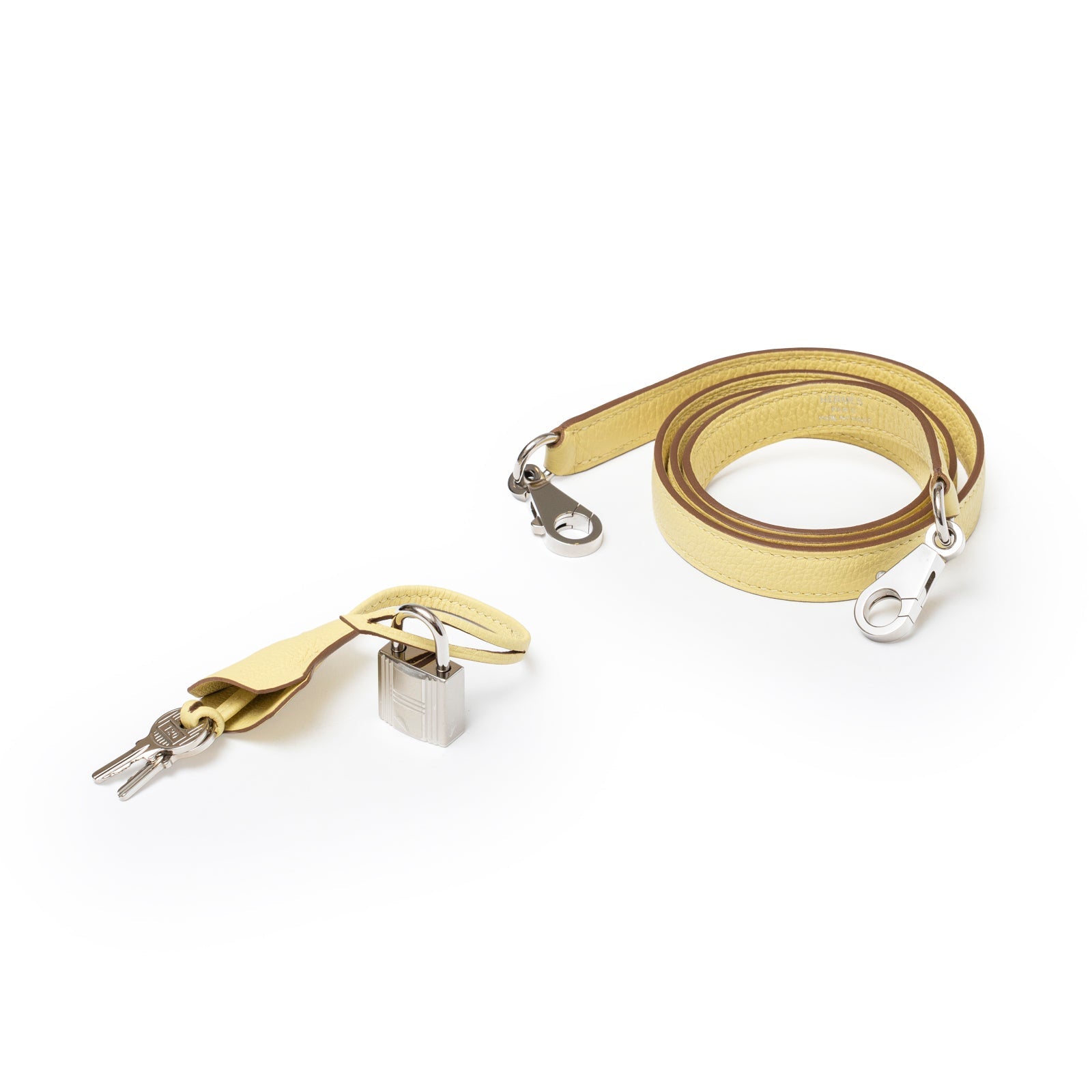Hermès Kelly 25 Retourne Togo Jaune Poussin Palladium Hardware