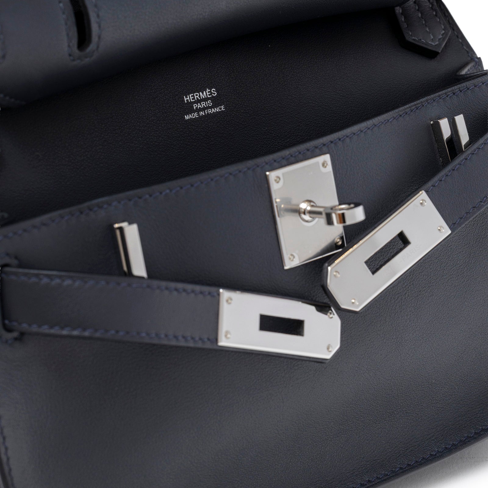 Hermès Mini Jypsiere Caban Swift Palladium Hardware