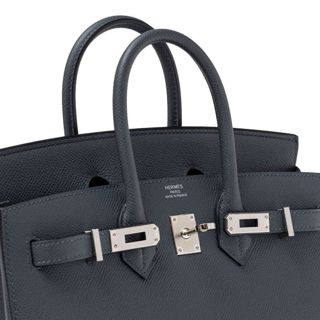 Hermès Birkin Sellier 25 Gris Misty Epsom Palladium Hardware