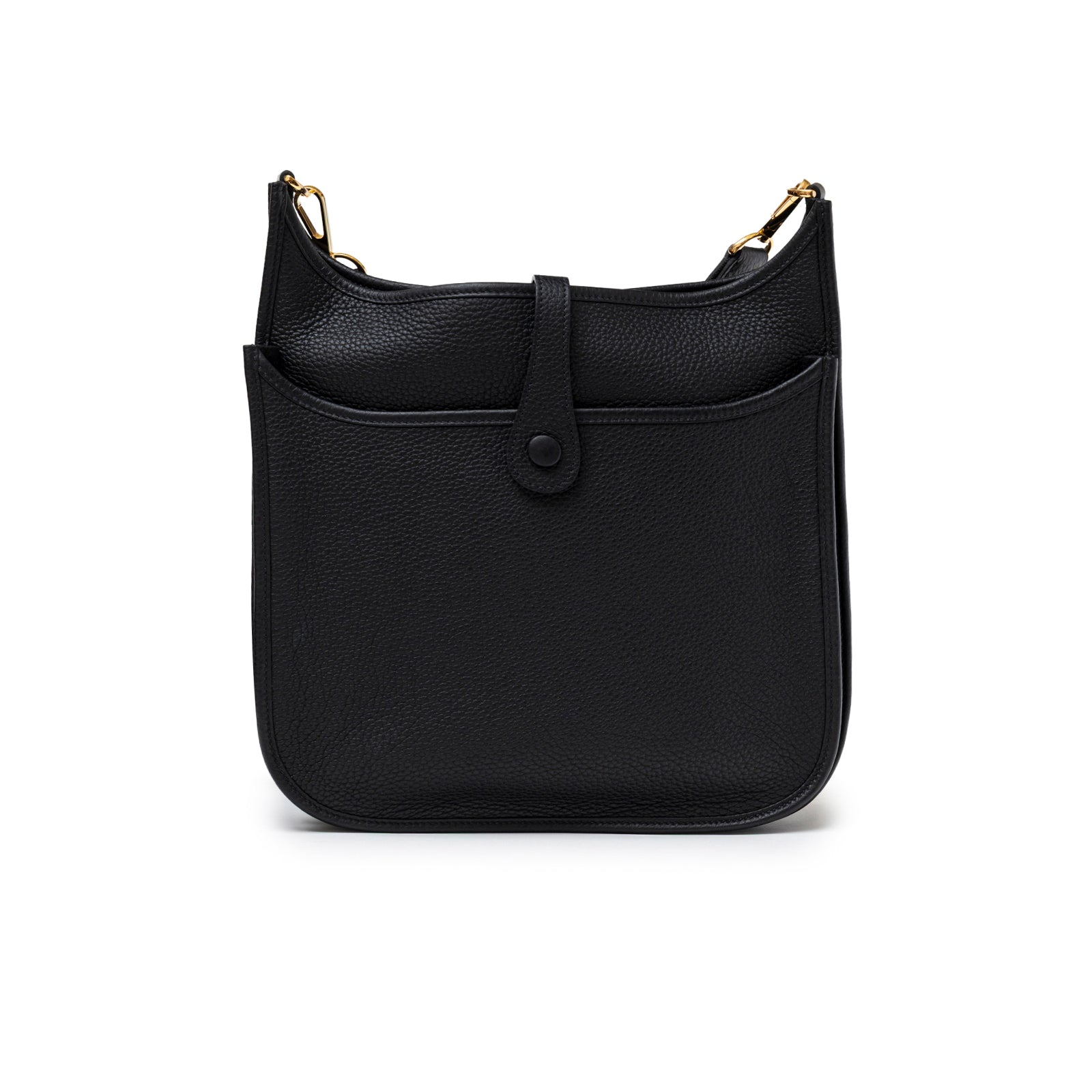 Hermès Evelyne PM 29 Black Clemence Gold Hardware