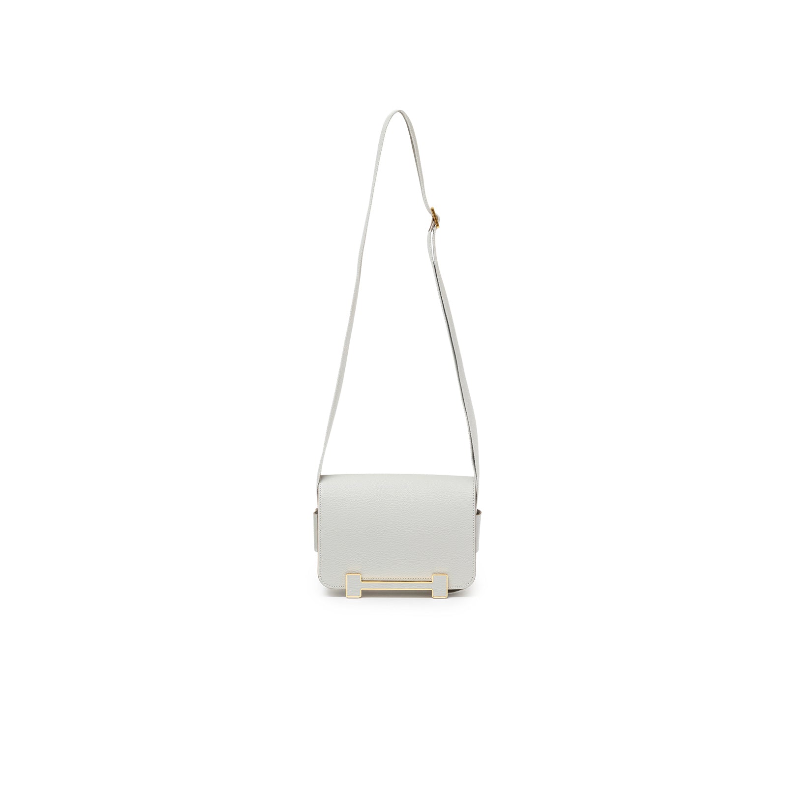 Hermès Geta Gris Perle Chevre Mysore Gold Hardware