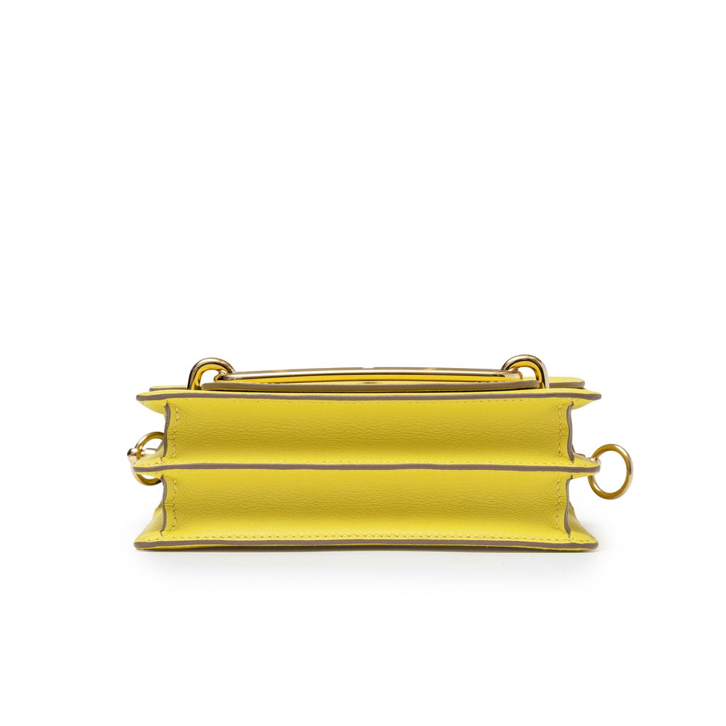 Hermès Mini Roulis Lime Evercolor Permabrass Hardware