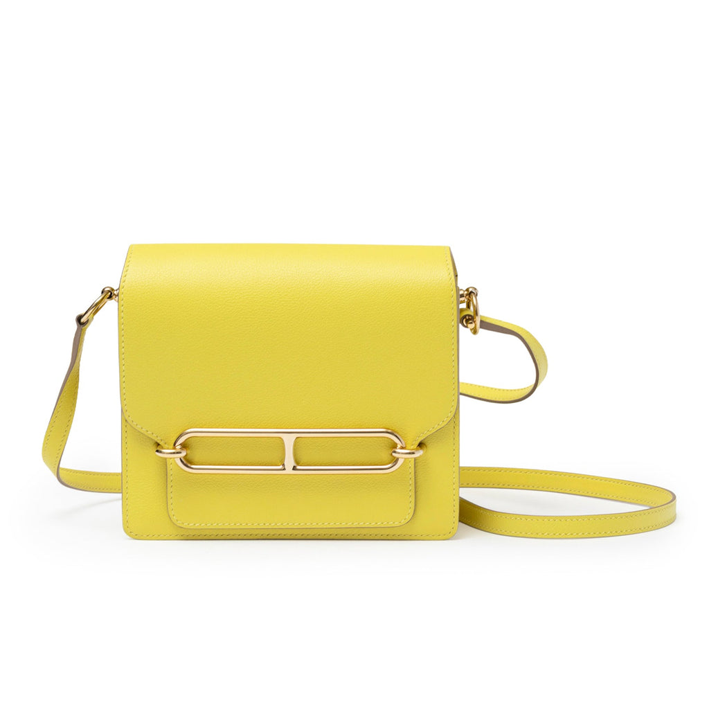 Hermès Mini Roulis Lime Evercolor Permabrass Hardware