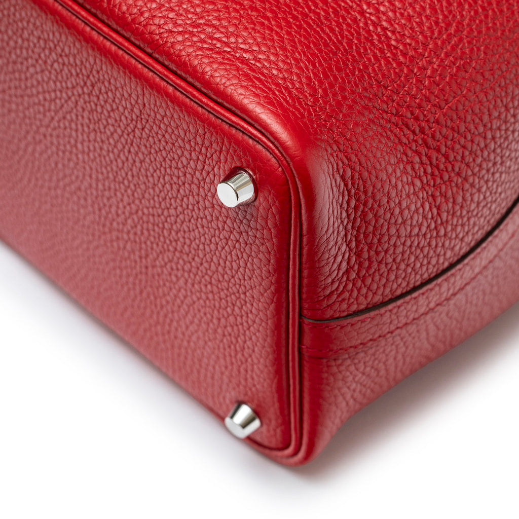 Hermès Picotin 18 Rouge Casaque Clemence Palladium Hardware