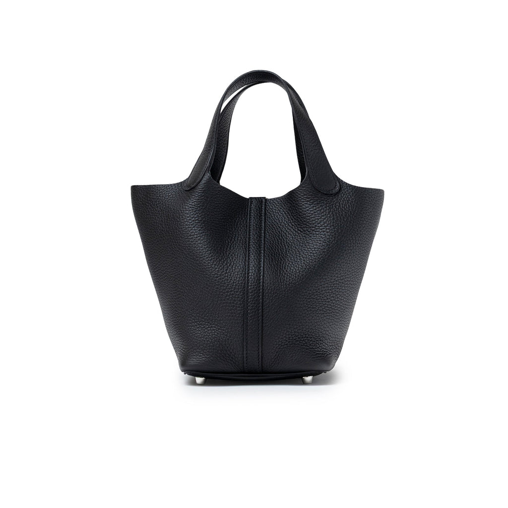 Hermès Picotin 18 Black Clemence Palladium Hardware