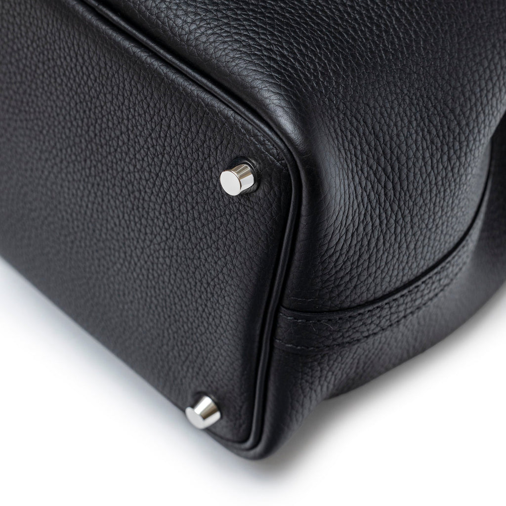 Hermès Picotin 18 Black Clemence Palladium Hardware