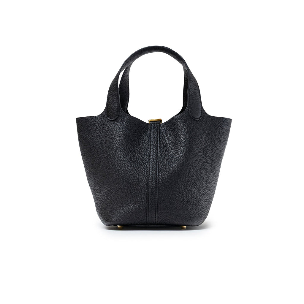 Hermès Picotin 18 Black Clemence Gold Hardware