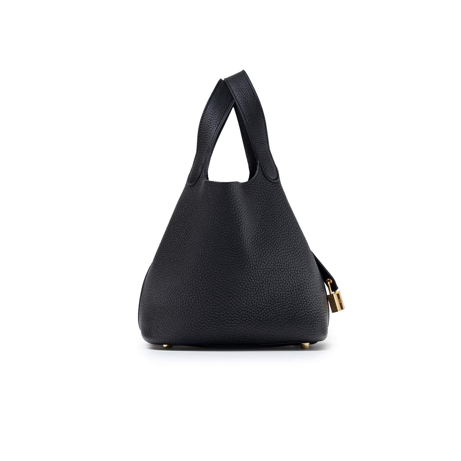 Hermès Picotin 18 Black Clemence Gold Hardware