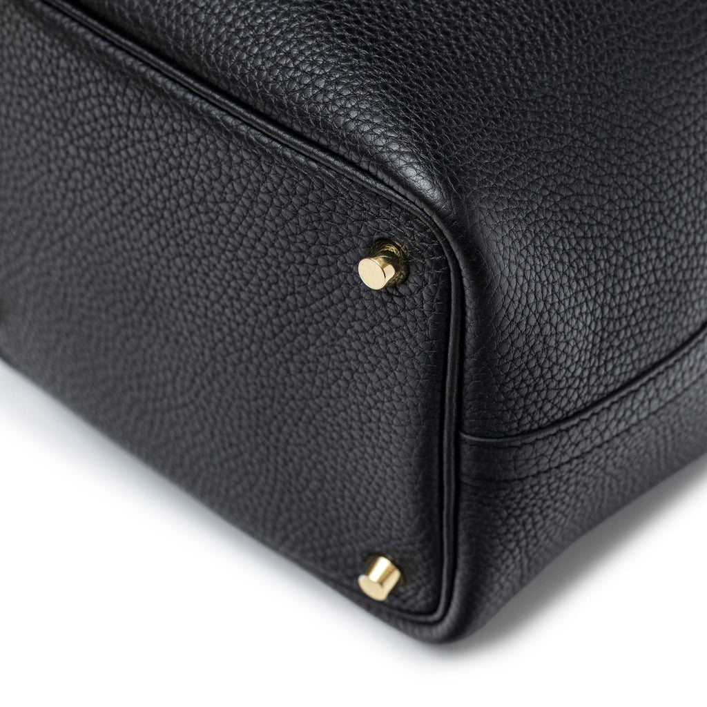Hermès Picotin 18 Black Clemence Gold Hardware