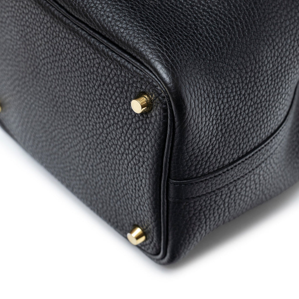 Hermès Picotin 18 Black Clemence Gold Hardware