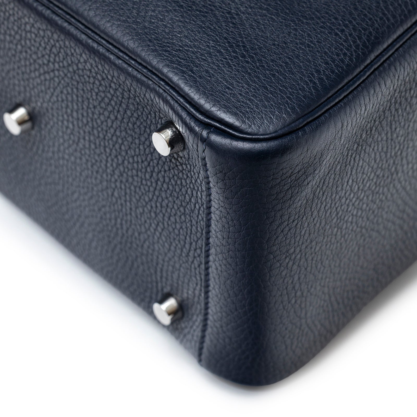 Hermès Lindy 26 Blue Nuit Clemence Palladium Hardware