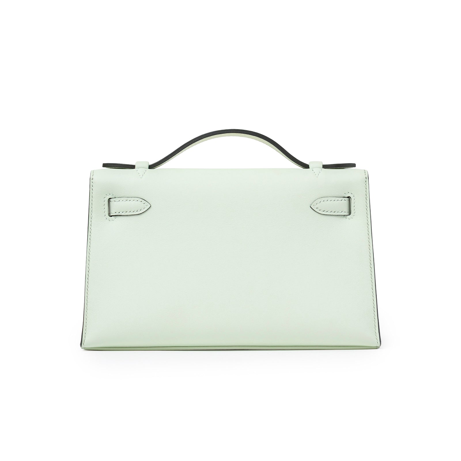 Hermès Kelly Pochette Vert Fizz Swift Palladium Hardware