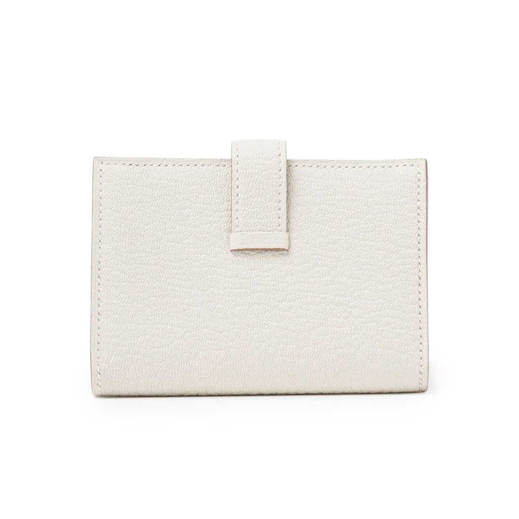 Hermès Mini Bearn Wallet Beton Chevre Mysore Gold Hardware