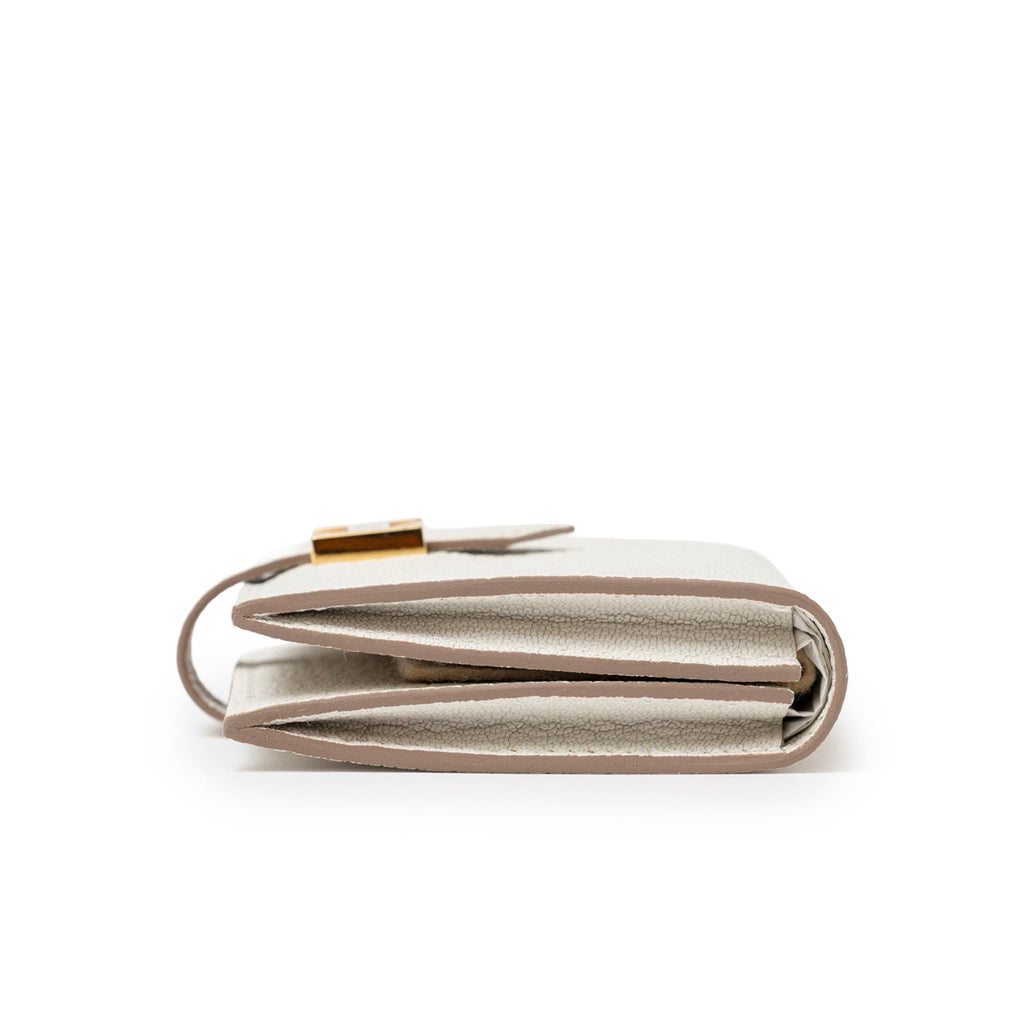 Hermès Mini Bearn Wallet Beton Chevre Mysore Gold Hardware