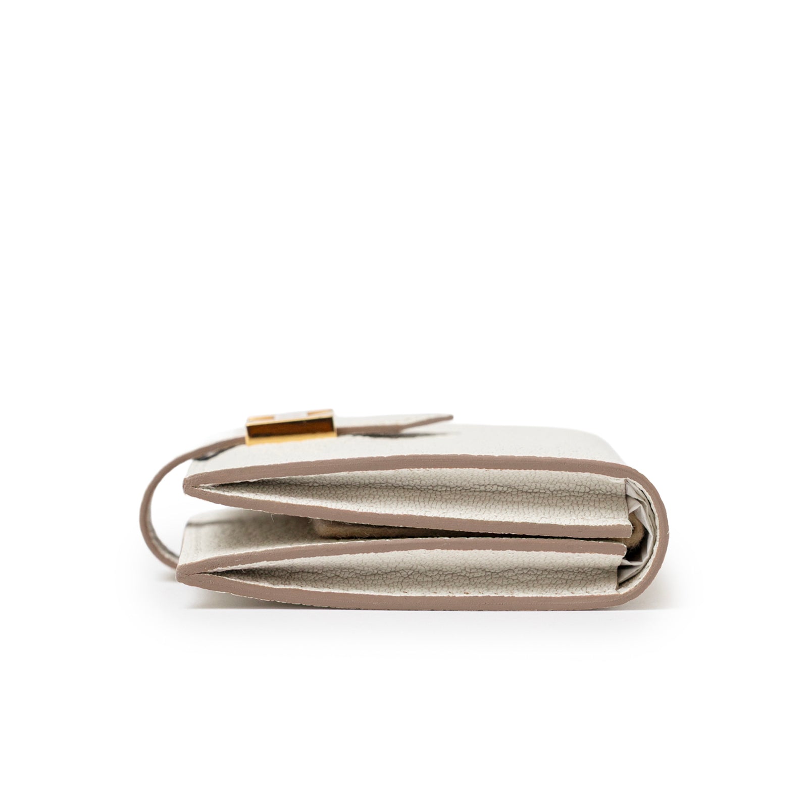 Hermès Mini Bearn Wallet Beton Chevre Mysore Gold Hardware