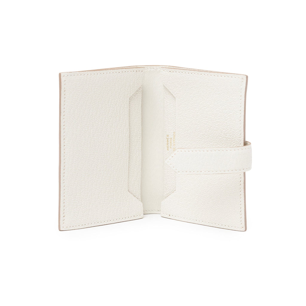 Hermès Mini Bearn Wallet Beton Chevre Mysore Gold Hardware