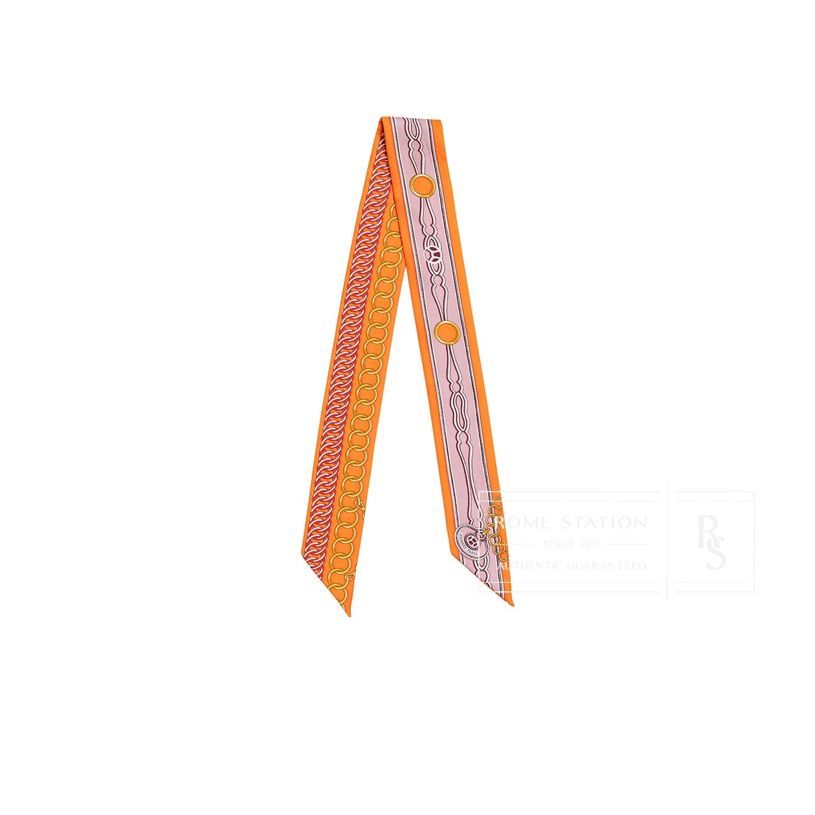 Hermès Twilly Maillons Orange/Rose/Multi