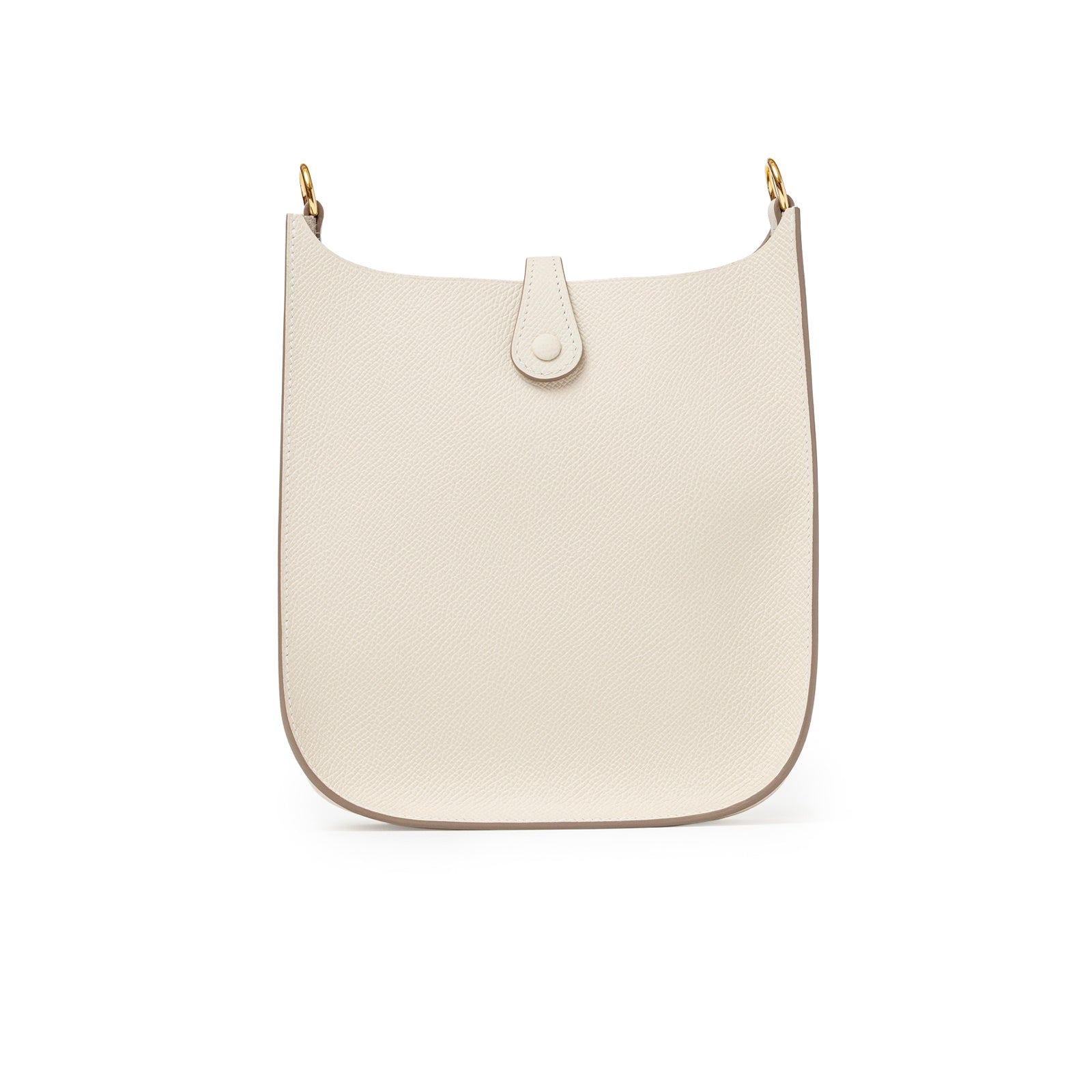 Hermès Mini Evelyne Sellier Craie Epsom Gold Hardware