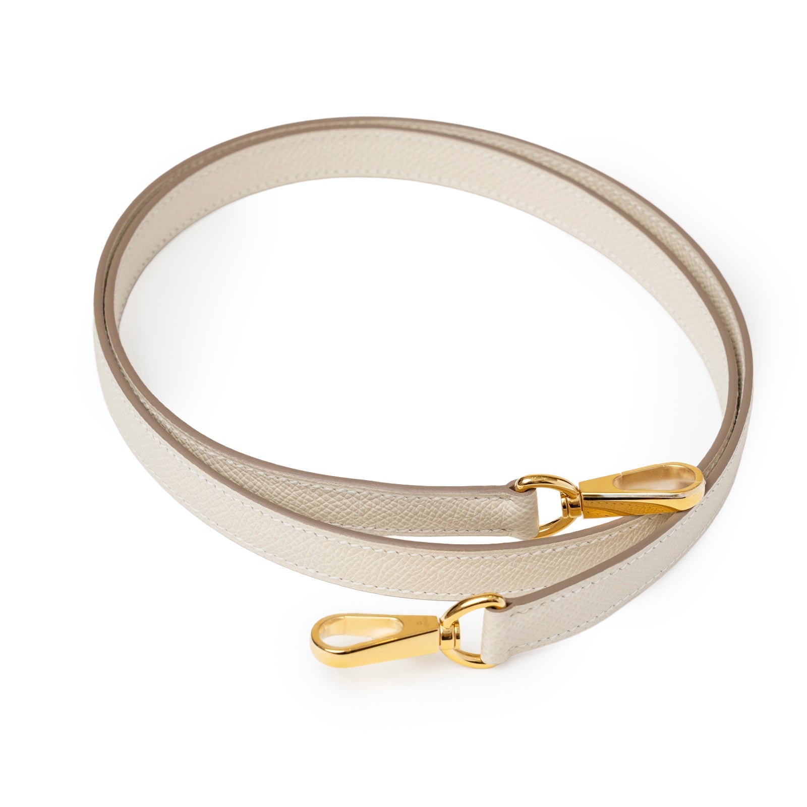 Hermès Mini Evelyne Sellier Craie Epsom Gold Hardware