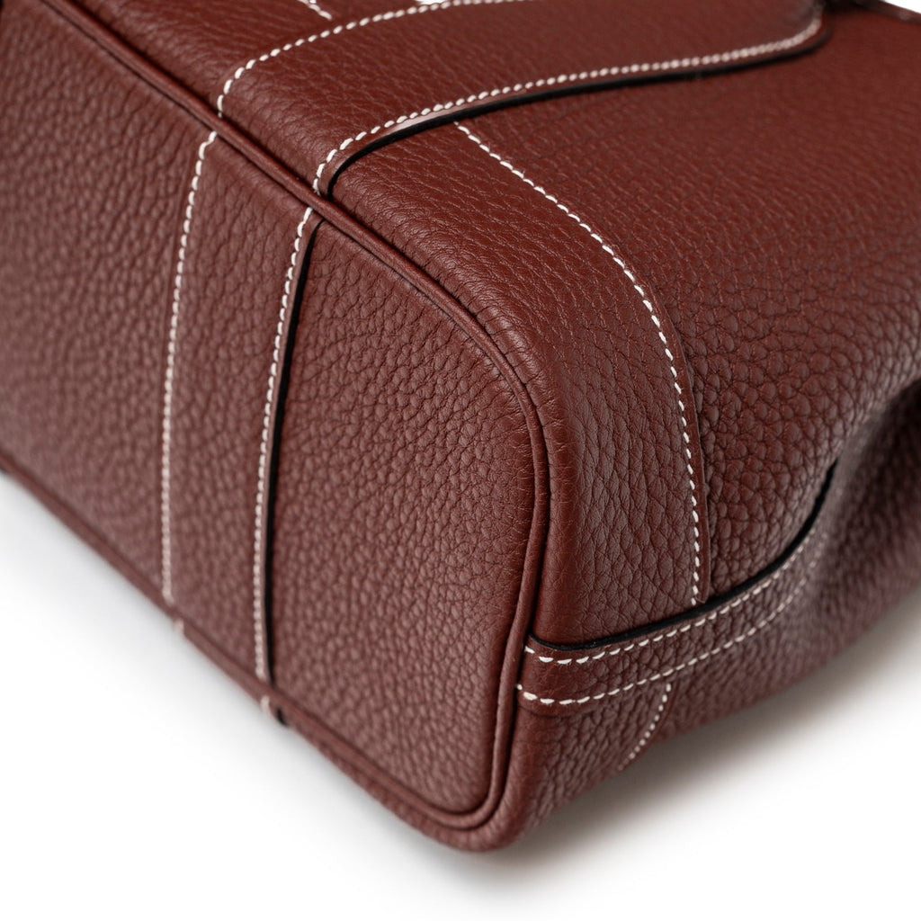 Hermès Mini Garden Party Neo 23 Rouge H Negonda Palladium Hardware