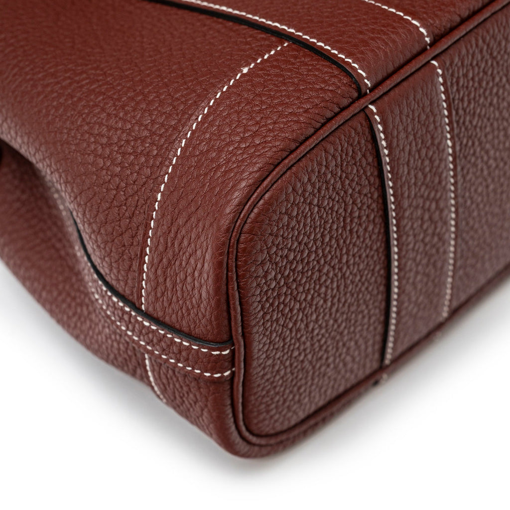 Hermès Mini Garden Party Neo 23 Rouge H Negonda Palladium Hardware