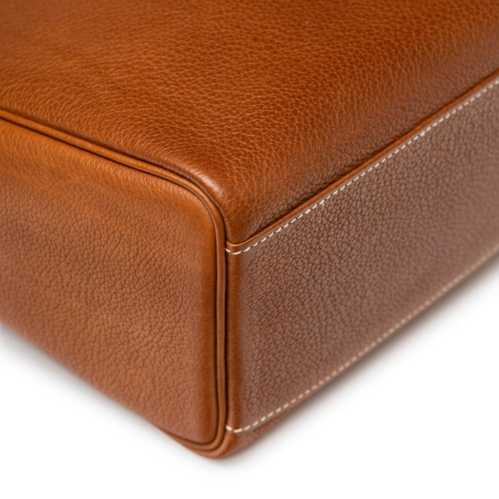 Hermès Kelly Messenger GM Fauve Barenia Faubourg Palladium Hardware