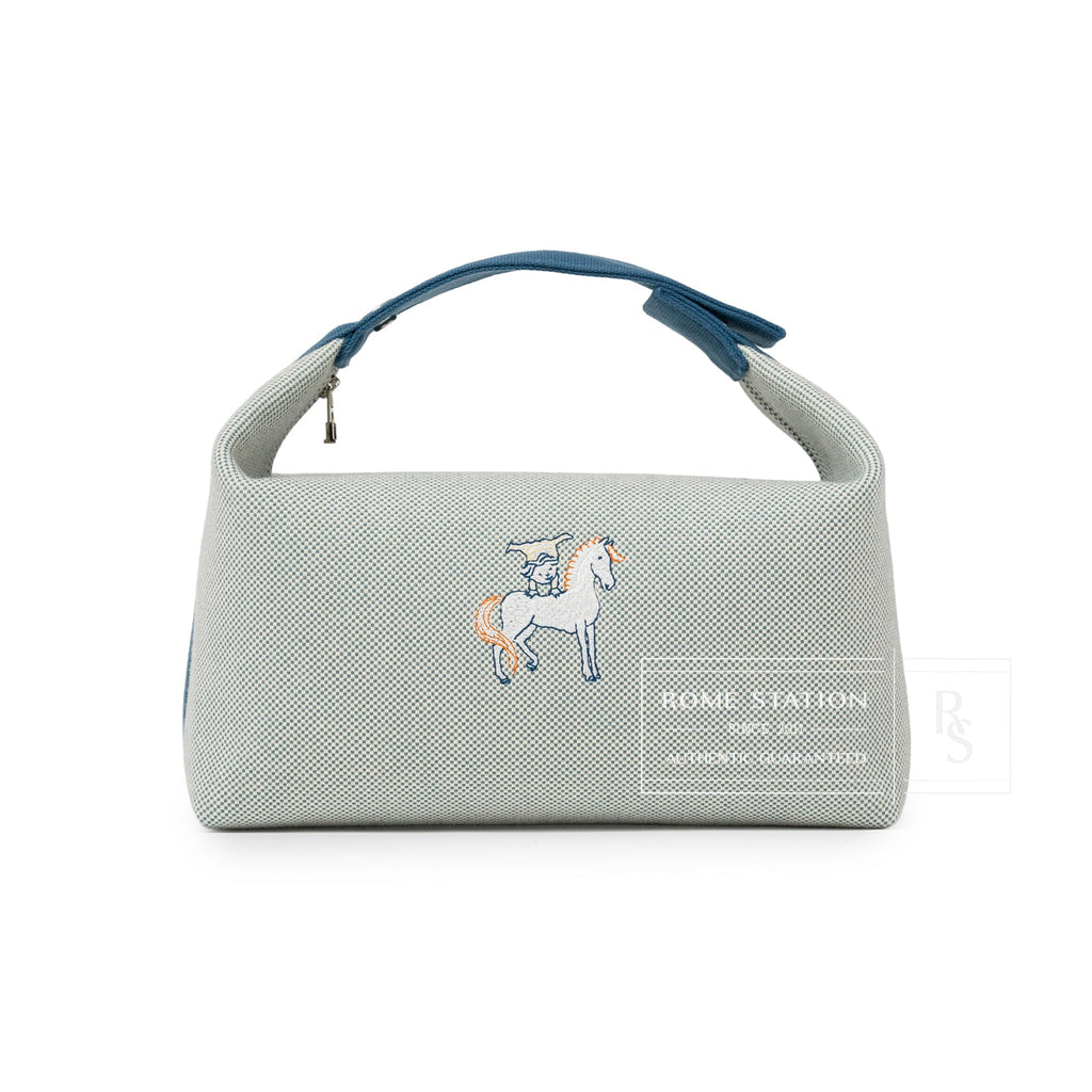 Hermès Bride-A-Brac Cabriole Case GM Toile Blue Nattier