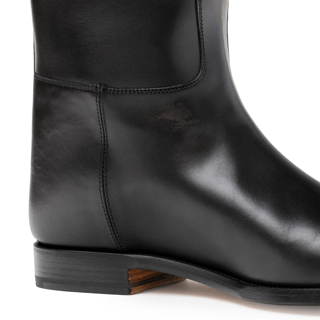 Hermès Kelly Jumping Boot Black Box Palladium Plated