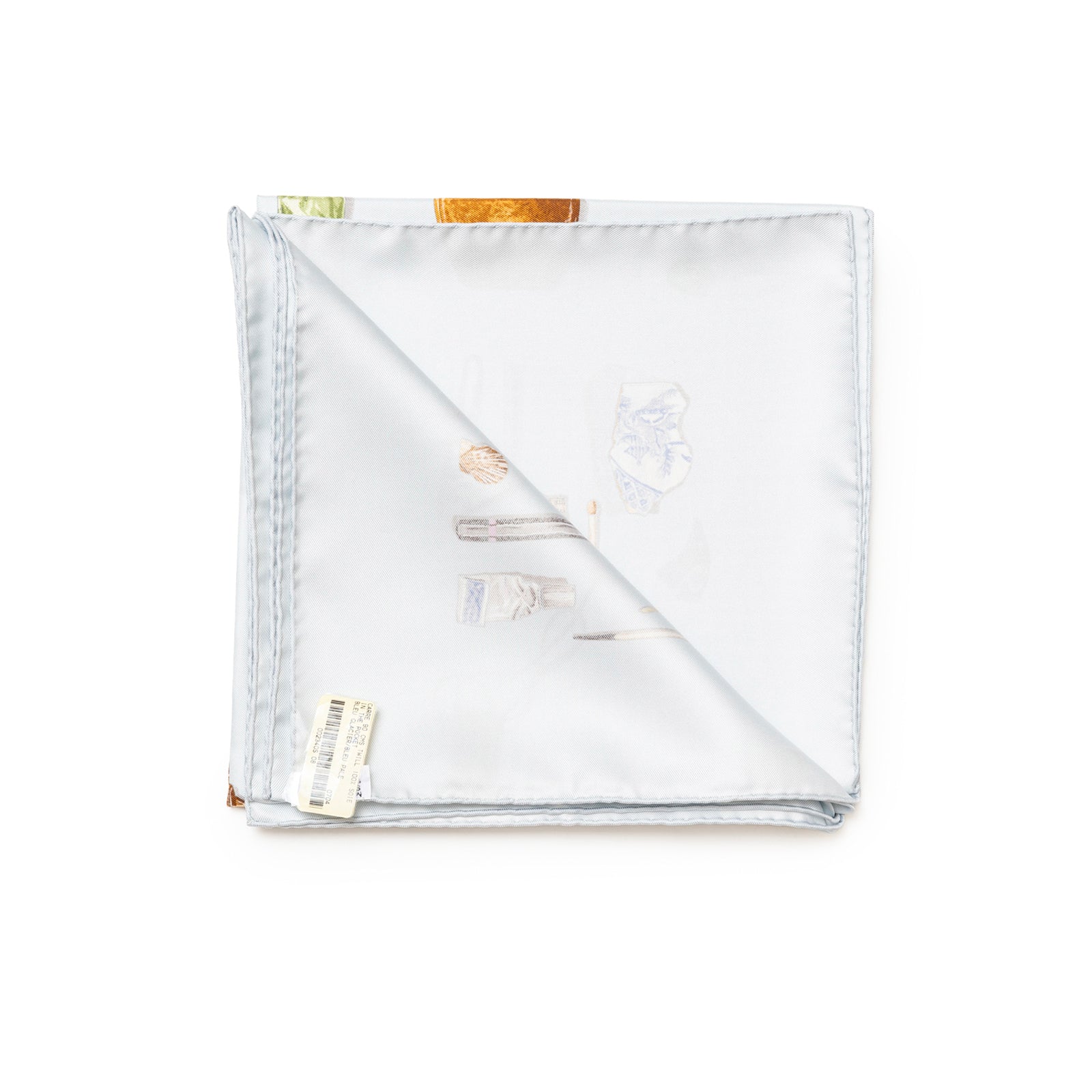 Hermès Carre Scarf 90 In The Pocket Blue Glacier/Blue Pale