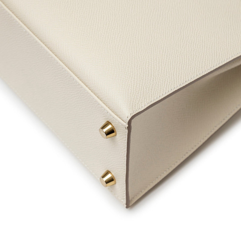 Hermès Kelly 25 Sellier Epsom Craie Permabrass Hardware